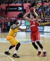 Basketball 1. Bundesliga 14/15 Hauptrunde: Walter Tigers Tuebingen - FC Bayern Muenchen