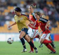 Fussball Frauen FIFA U 20  WM  2008   Halbfinale  USA - Deutschland