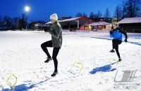 Leichtathletik; Wintertraining im Schnee: Kaderathleten der U18 / U20 der LAV Tuebingen