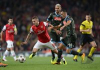 FUSSBALL  CHL  Saison 2013/2014: Arsenal London - SSC Neapel