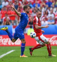 Fussball International Europameisterschaft 2016: Island - Oesterreich