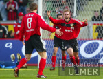 Fussball 1. Bundesliga: Leverkusen - Bremen,  Jubel n. 1:0