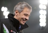 Fussball DFB Pokal 11/12 :  Trainer Lucien Favre (Borussia Moenchengladbach)
