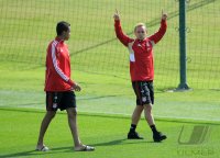Fussball 1. Bundesliga 11/12: FC Bayern Muenchen Training in Doha