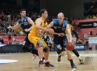 Basketball 1. Bundesliga 14/15 Hauptrunde: Walter Tigers Tuebingen - Crailsheim Merlins