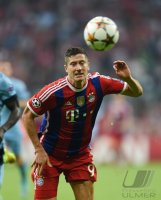 Fussball CHL  Saison 2014/2015: Robert Lewandowski (FC Bayern Muenchen)