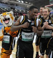 Basketball 1. Bundesliga  11/12:  Walter Tigers Tuebingen - ENBW Ludwigsburg