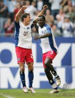 Fussball 1. Bundesliga: Hamburger SV - Bayern, jubel HAV