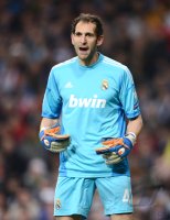 FUSSBALL INTERNATIONAL CHL ACHTELFINALE 12/13:  Torwart Diego Lopez (Real Madrid)