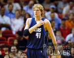 Basketball NBA  Miami vs. Mavericks  Nowitzki