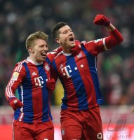 Fussball 1. Bundesliga Saison 14/15: FC Bayern Muenchen - FC Schalke 04