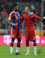 Fussball 1. Bundesliga Saison 14/15: JUBEL Franck Ribery (FC Bayern Muenchen)