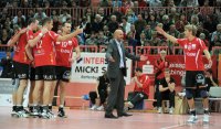 Volleyball  1. Bundesliga  10/11: Trainer  Mueller-Angstenberger (ENBW TV Rottenburg)  ENBW TV Rottenburg - SCC Berlin