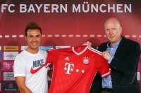 FUSSBALL 1. Bundesliga 2013/2014: FC Bayern Muenchen stellt Mario Goetze vor