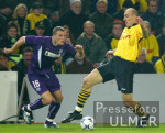 Fussball Uefa-Cup: Dortmund - Wien, Zweikampf