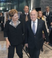 FIFA Praesident Joseph S. Blatter (Schweiz) trifft Praesidentin Dilma Rousseff (Brasilien)