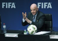 Fussball International Pressekonferenz FIFA Praesident Gianni Infantino (Schweiz)