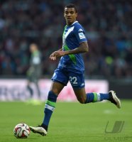 Fussball, 1. Bundesliga  Saison 2014/2015: SV Werder Bremen - VfL Wolfsburg