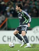 Fussball, Champions League: Madrid VAN NISTELROY Einzelaktion