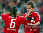 Fussball 1. Bundesliga: Leverkusen - Bremen,  Jubel n. 2:0