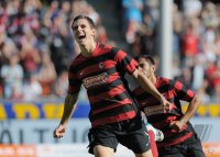 Fussball 1. Bundesliga  Saison 2011/2012:  JUBEL Johannes Flum (SC Freiburg)