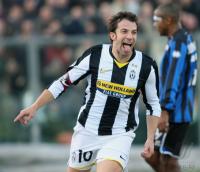 FUSSBALL SERIE A:  JUBEL DEL PIERO (Juve)