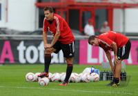Fussball 1. Bundesliga: Miroslav Klose, Philipp Lahm (v. li., FCB)