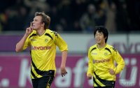 Fussball 1. Bundesliga  Saison 2010/2011:  Borussia Dortmund - Borussia Moenchengladbach
