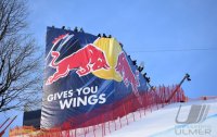 Ski Alpin Kitzbuehel 2015; Abfahrt Red Bull Trainerturm an der Hausbergkante