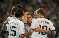 Fussball International  Testspiel:  JUBEL Mario GOETZE (Deutschland)