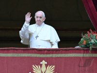 Rom; Papst Franziskus I. spricht den Urbi Et Orbi Segen
