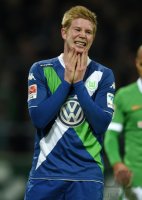 Fussball, 1. Bundesliga  Saison 2014/2015: SV Werder Bremen - VfL Wolfsburg