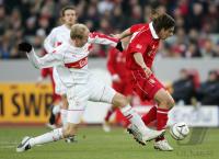 Fussball 1. Bundesliga: Stuttgart - Bayern, Zweikampf