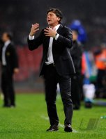 FUSSBALL SERIE A:  Trainer Walter Mazzarri (Neapel)