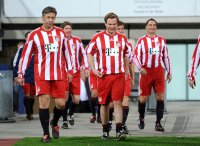 Fussball 1. Bundesliga : Stefan Mennerich, Max Breitner (v.li., FC Bayern)