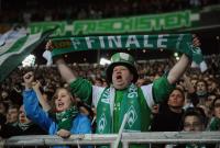 FUSSBALL  DFB Pokal Halbfinale; JUBEL  FANS SV Werder Bremen