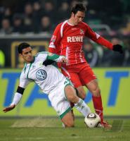 FUSSBALL, 1. BUNDESLIGA, 19. Spieltag: Wolfsburg - Koeln