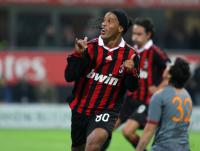 FUSSBALL SERIE A:  JUBEL Ronaldinho  (AC Mailand)