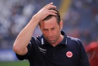 Fussball 1. Bundesliga : Enttaeuschung Trainer Michael Skibbe (Frankfurt)