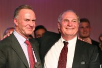 Fussball Champions Party 2013: FC Bayern Muenchen nach dem Gewinn des Triple