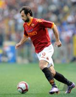 FUSSBALL SERIE A: Mirko Vucinic (AS Rom) John Arne Riise (AS Rom)