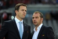 Fussball International EM 2012 Qualifikationsspiel:  DFB Teammanager Oliver Bierhoff mit Co Trainer Hansi Flick