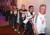 Fussball Champions Party 2013: FC Bayern Muenchen nach dem Gewinn des Triple