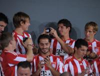 Fussball 1. Bundesliga 2010/2011:  Fototermin beim  FC Bayern Muenchen