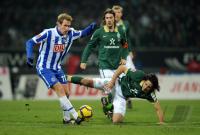 FUSSBALL, 1. BUNDESLIGA, 21. Spieltag: Werder - Berlin