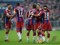 Fussball 1. Bundesliga Saison 14/15: FC Bayern Muenchen - TSG 1899 Hoffenheim