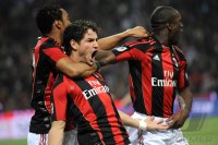 FUSSBALL SERIE A:  Jubel Pato (AC Mailand)