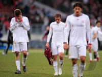 Fussball 1. Bundesliga : Thomas Mueller mit Philipp Lahm  (FCB)