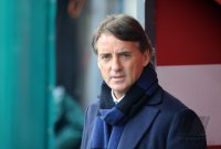 Fussball International Serie A 14/15: Trainer Roberto Mancini (Inter Mailand)