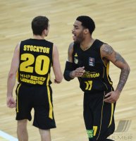 Basketball 1. Bundesliga 14/15 Hauptrunde:  Walter Tigers Tuebingen - MHP RIESEN Ludwigsburg